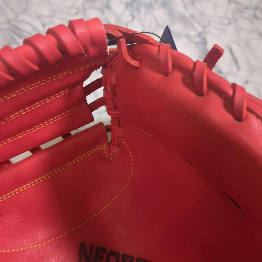 【未使用・タグ付き】アシックス　硬式野球用キャッチャーミット オレンジ