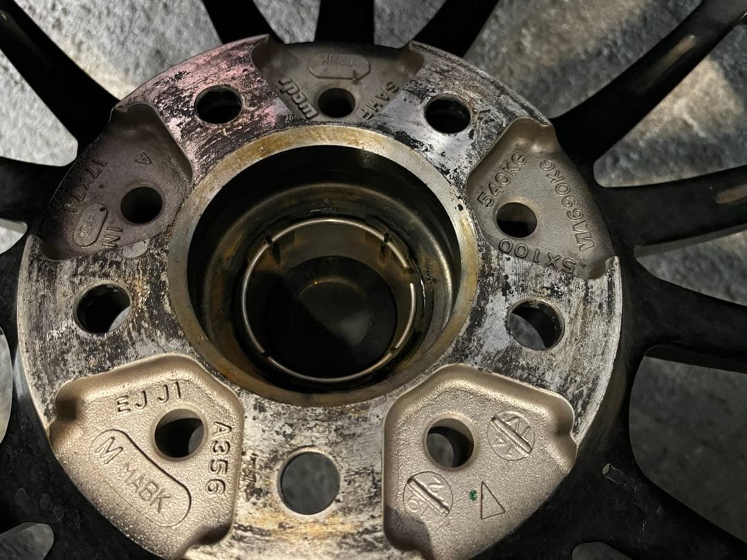 weds sa-35r 17インチタイヤホイールセット4本　塗装品