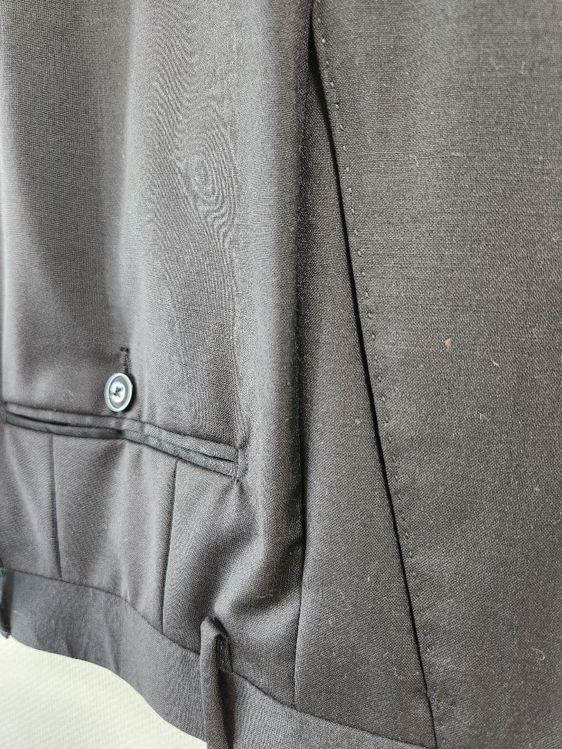 LARDINI ウールスーツ ブラック 46　ロロ・ピアーナ