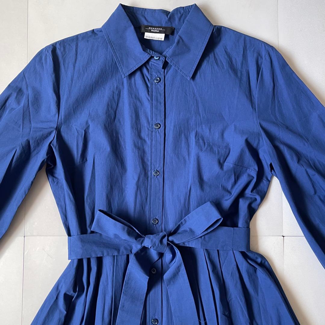 2023 未使用級✨ マックスマーラ シャツワンピース ベルト マキシ丈 40