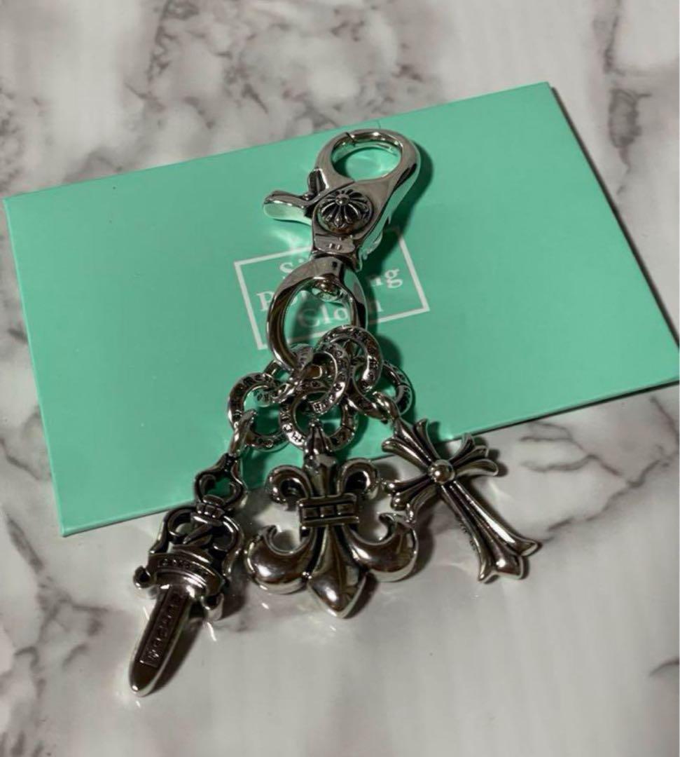 お見逃しなく✌️シルバー925 王道 クロス キーホルダー ストラップ 最安値