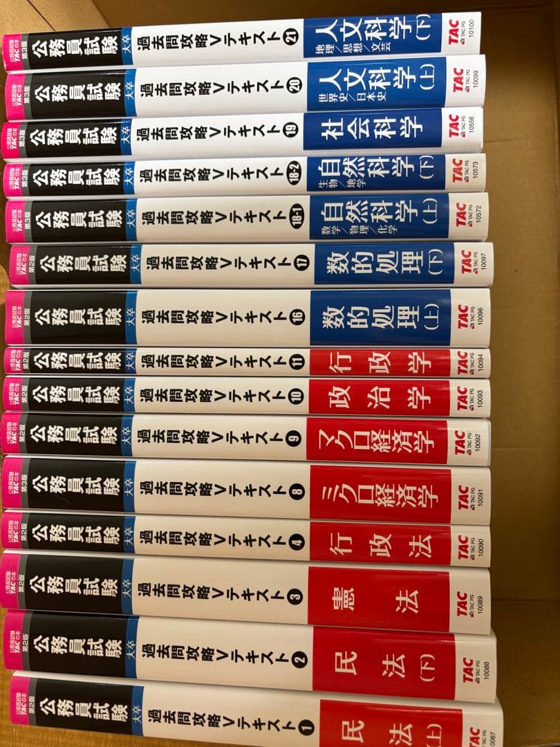 TAC 公務員試験　対策セット　2025