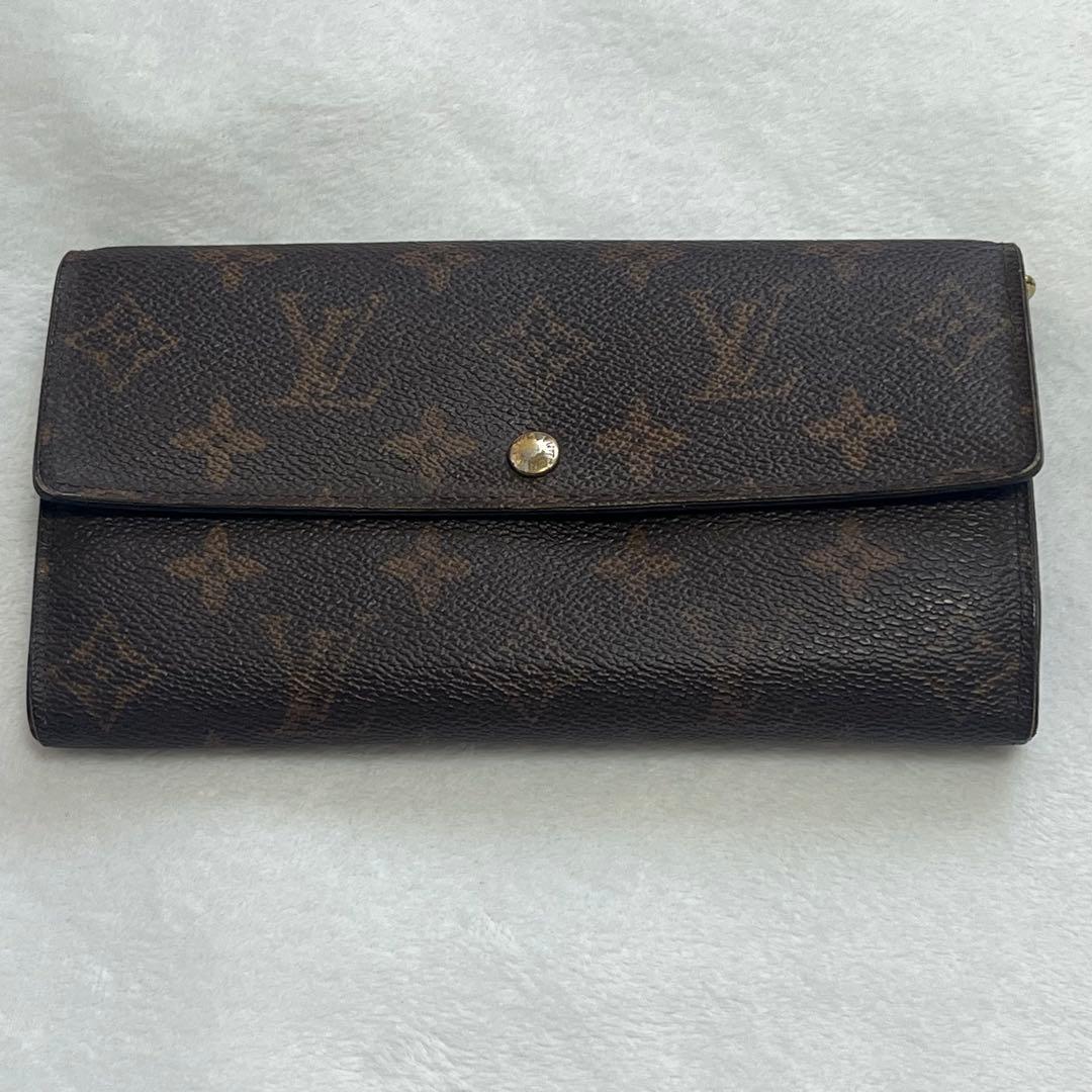 Louis Vuitton モノグラム 長財布　収納袋&箱付き