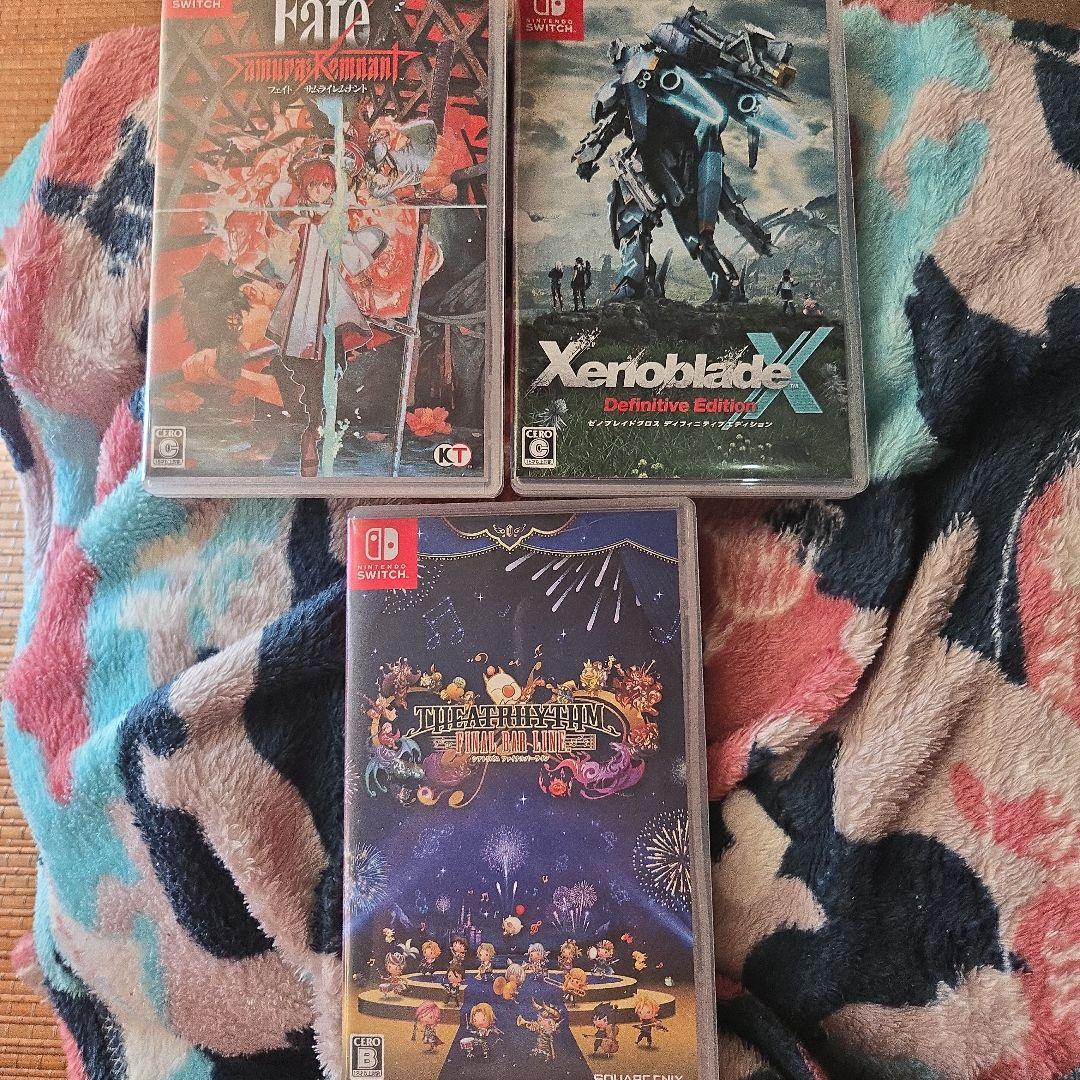 Fate/SamuraiRemnantとゼノブレイドクロスとシアトリズムのセット