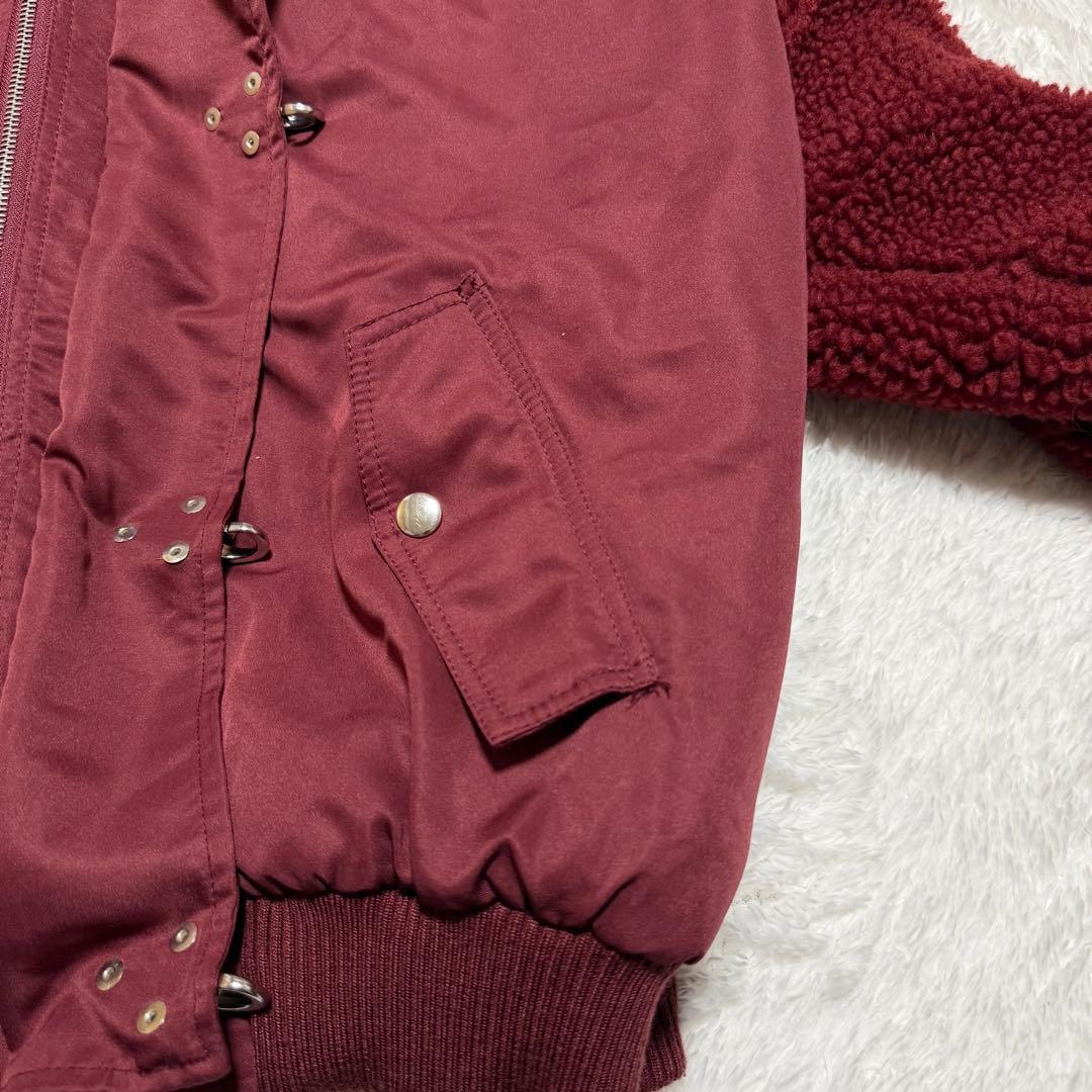 希少 RASVOA y2k 00 N-2B 異素材 ボア ファイヤーマン ファー