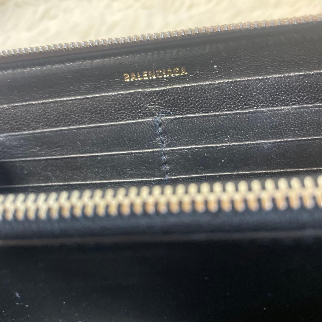 極美品　BALENCIAGA バレンシアガ ヴィル ラウンドファスナー長財布