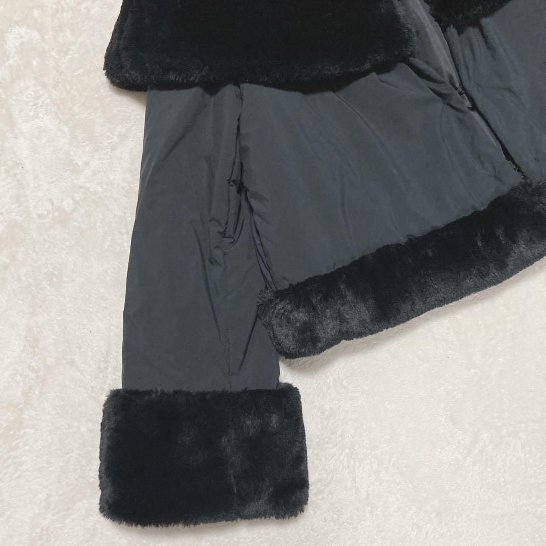 【希少美品】トゥービーシック　ブラック　ボアコート　ボアジャケット　フック留め