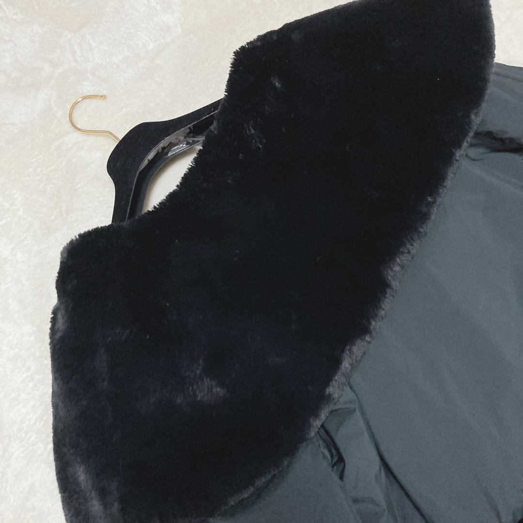 【希少美品】トゥービーシック　ブラック　ボアコート　ボアジャケット　フック留め