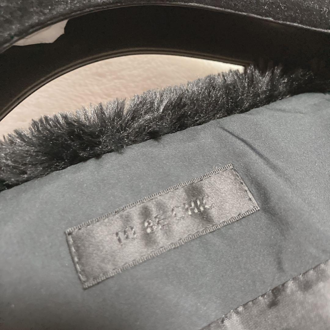 【希少美品】トゥービーシック　ブラック　ボアコート　ボアジャケット　フック留め