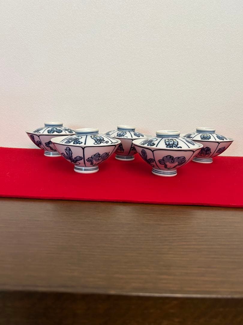 源右衛門　蓋付きご飯茶碗5客