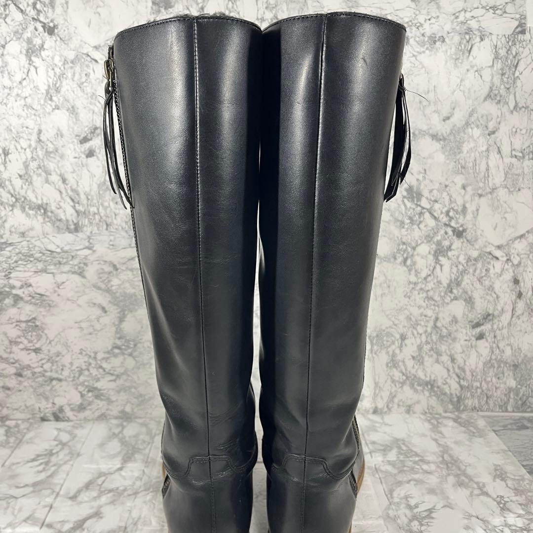 【美品】 COLE HAAN ロングブーツ GRAND.ØS 7Bサイズ 防水