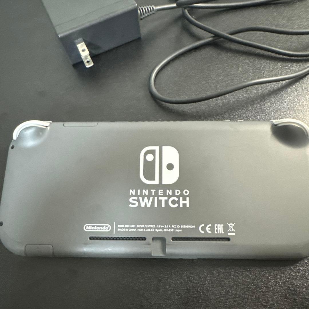 Nintendo Switch ライト　グレー　充電器付き