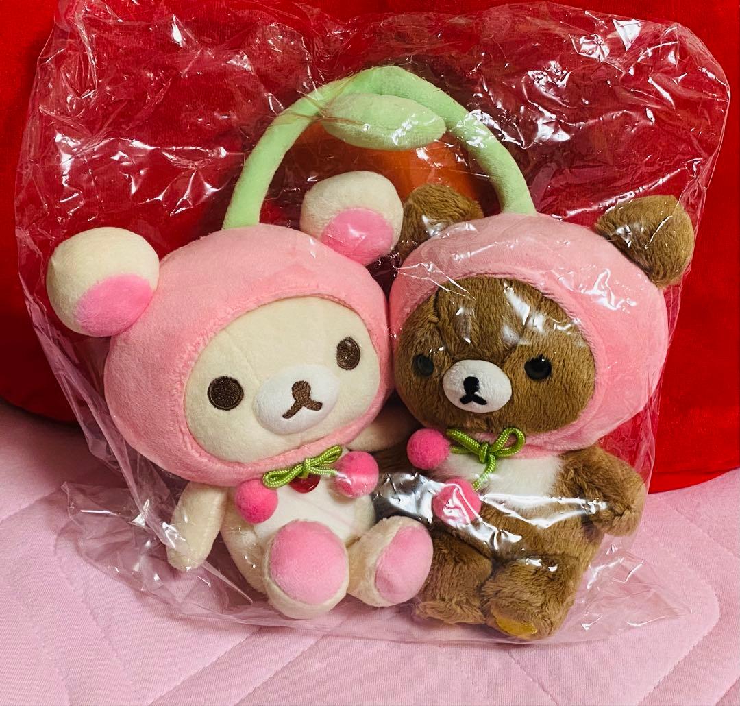 リラックマ フルーツ なかよし ぬいぐるみ　コリラックマ　チャイロイコグマ