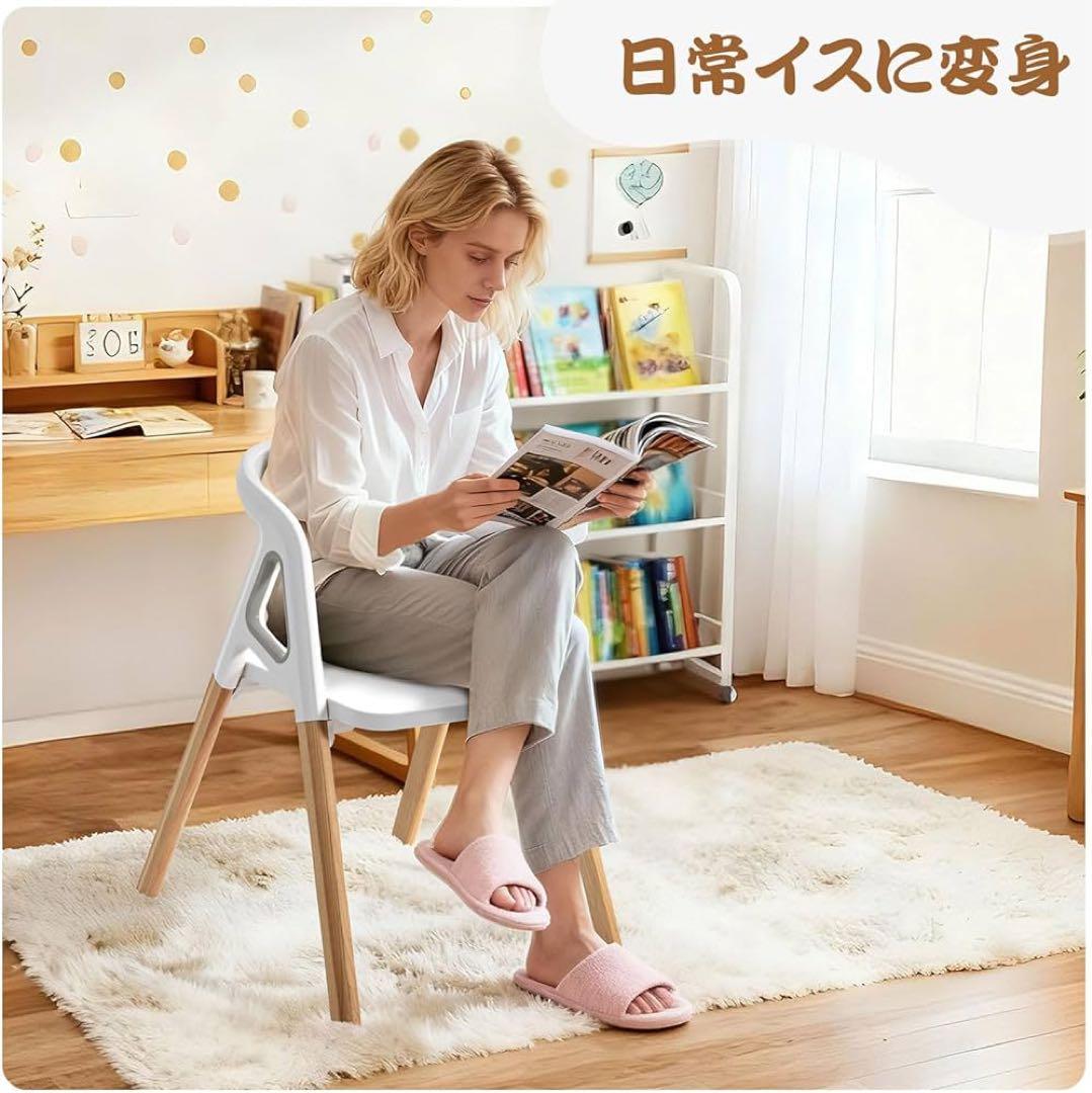 ベビーハイチェア テーブル&座面高さ調整 キッズチェア ローチェア グレー