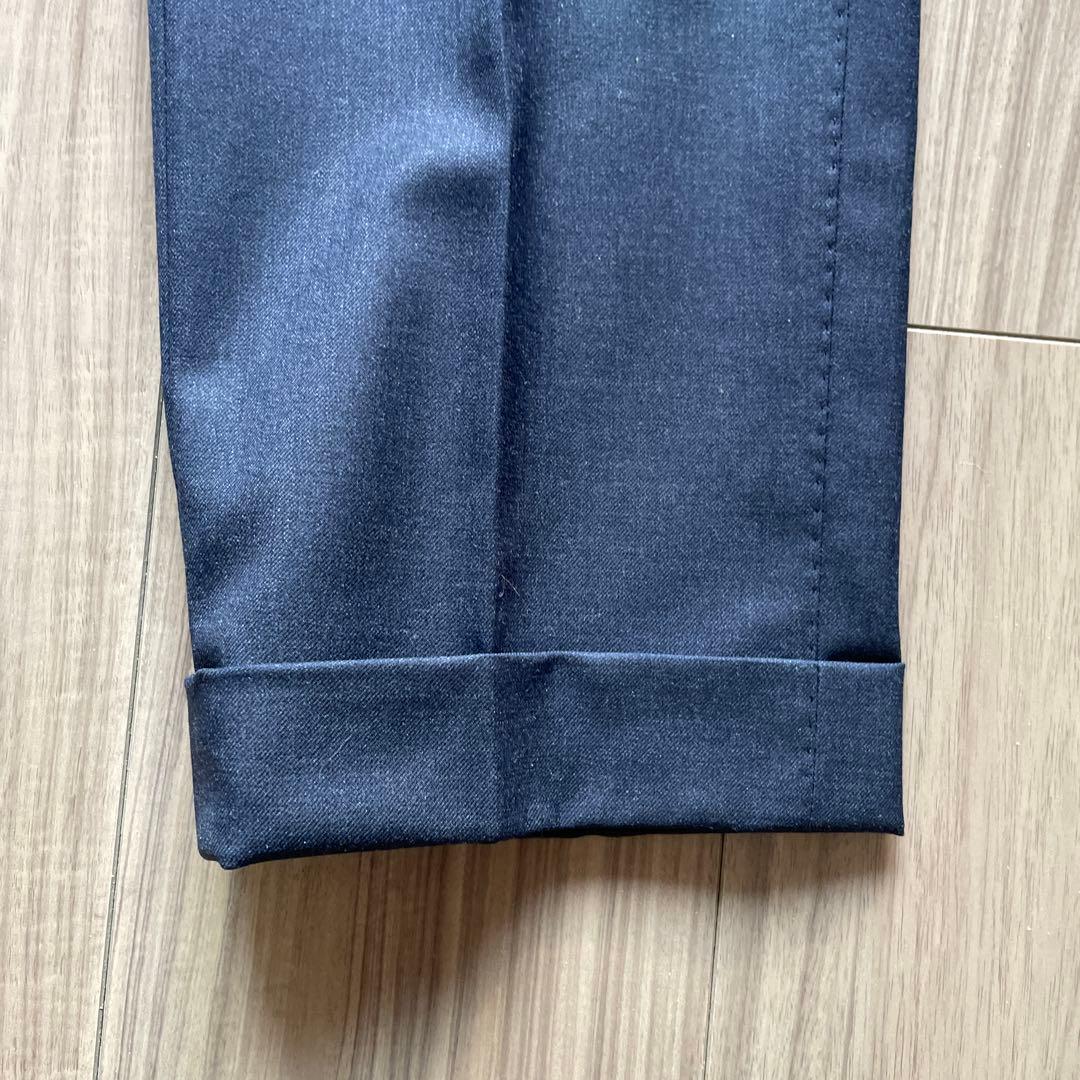 【極美品】【再値下げ】ネイビーウールパンツ トゥモローランドオリジナル