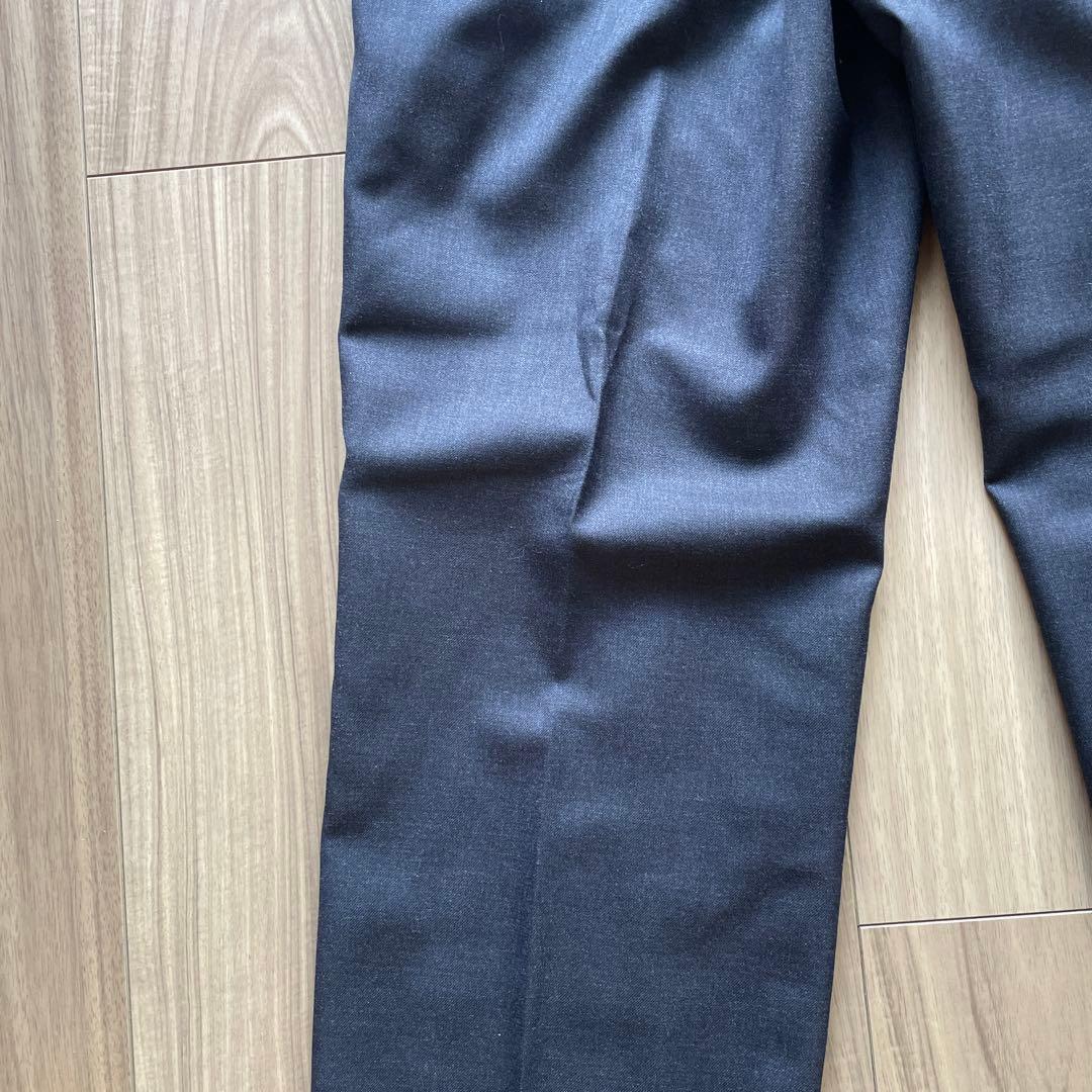 【極美品】【再値下げ】ネイビーウールパンツ トゥモローランドオリジナル