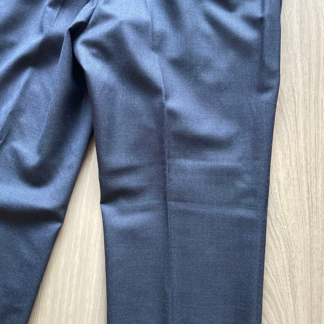 【極美品】【再値下げ】ネイビーウールパンツ トゥモローランドオリジナル