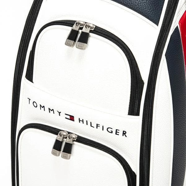 新品 トミーヒルフィガーゴルフ キャディバッグ THMG3FC4 ホワイト