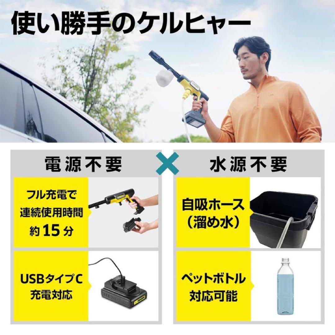 ☆送料込み☆ 新品・未開封 KARCHER モバイル高圧洗浄機 ハンディジェット