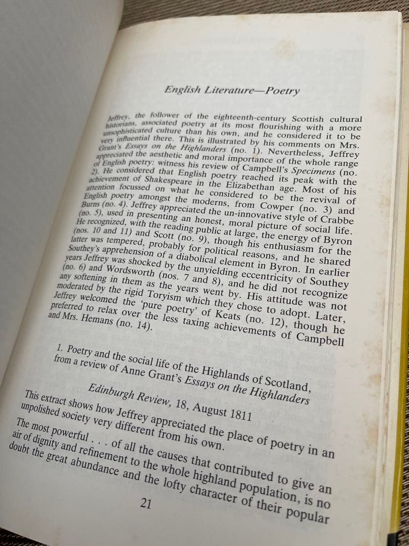 希少　Jeffrey's Criticism