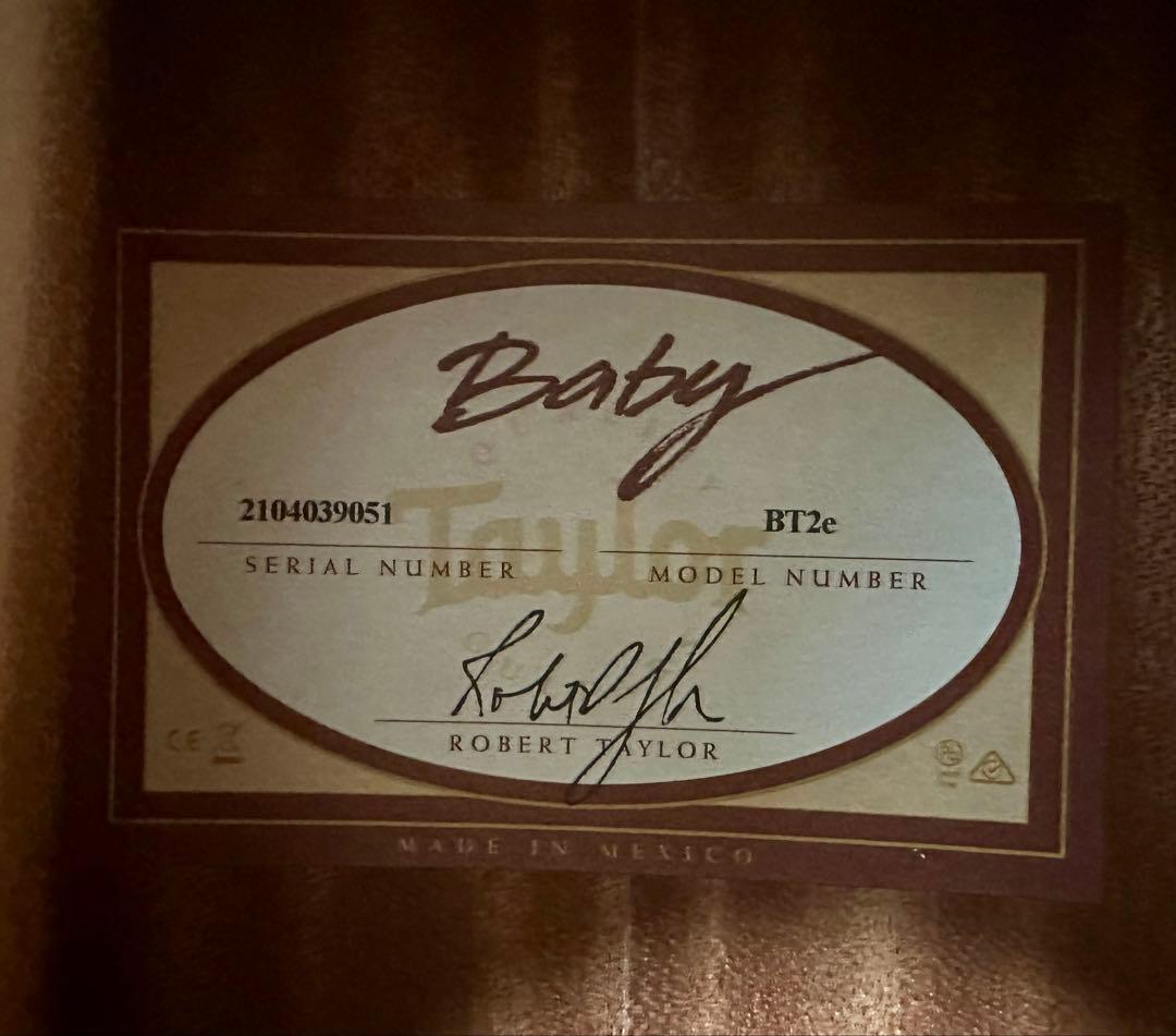 ギター Taylor Baby Taylor Mahogany BT2e