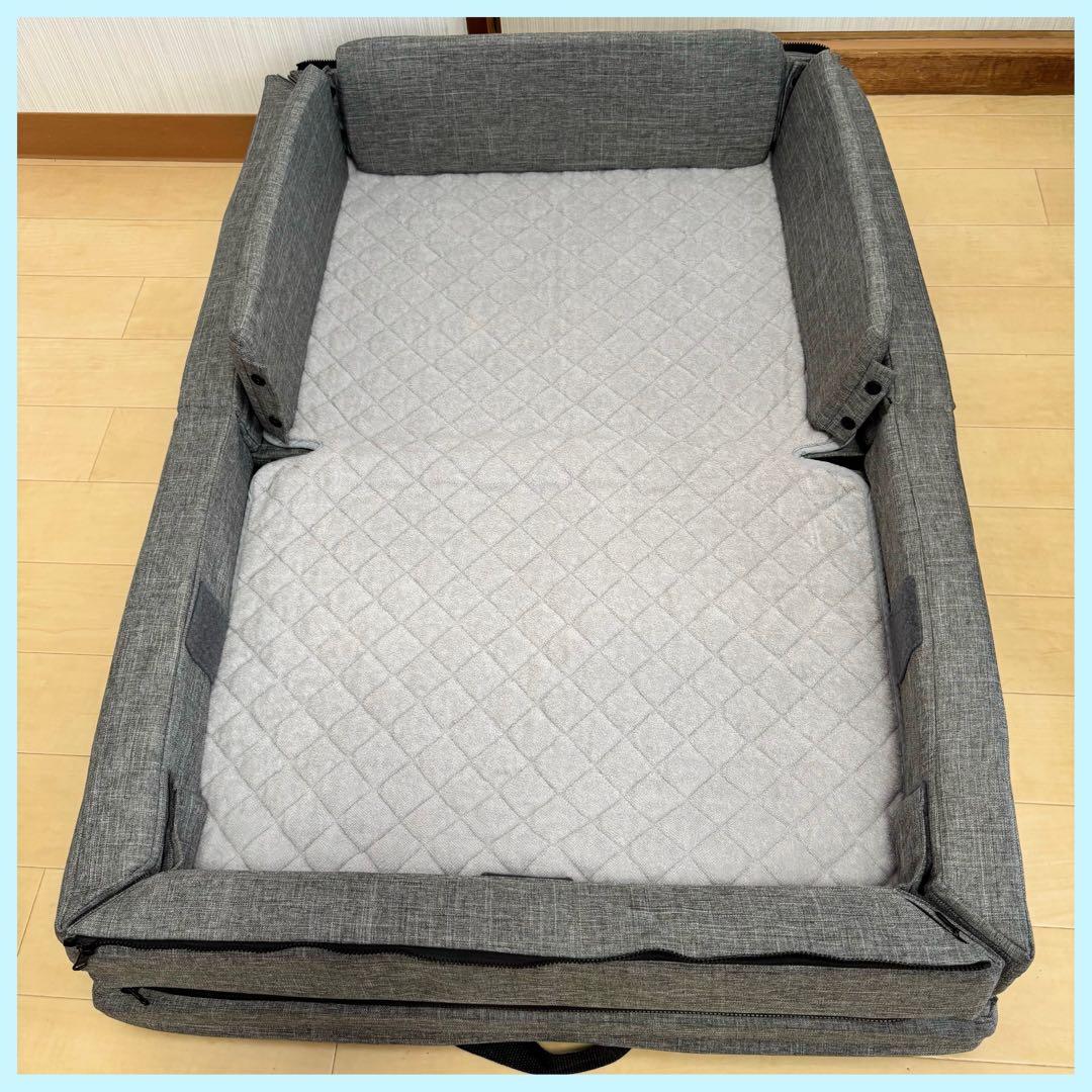 【美品❣️送料込】farska ファルスカ コンパクトベッドフリー ベビーベッド⭐︎