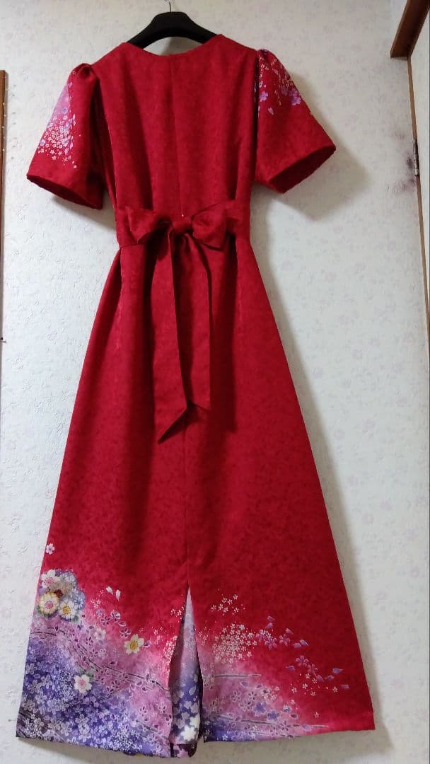 振袖リメイクドレス