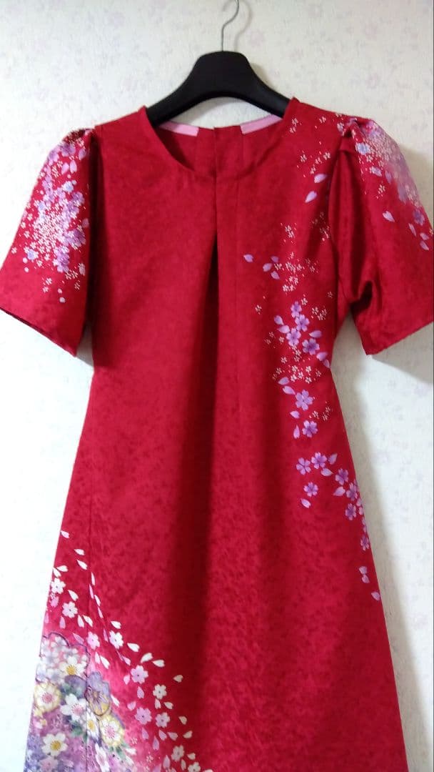 振袖リメイクドレス