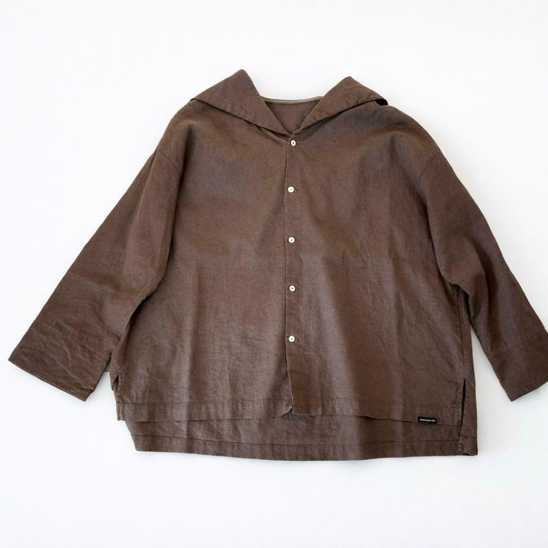 nest Robe ネストローブ　ブラウン セーラー襟 長袖シャツ　ブラウス