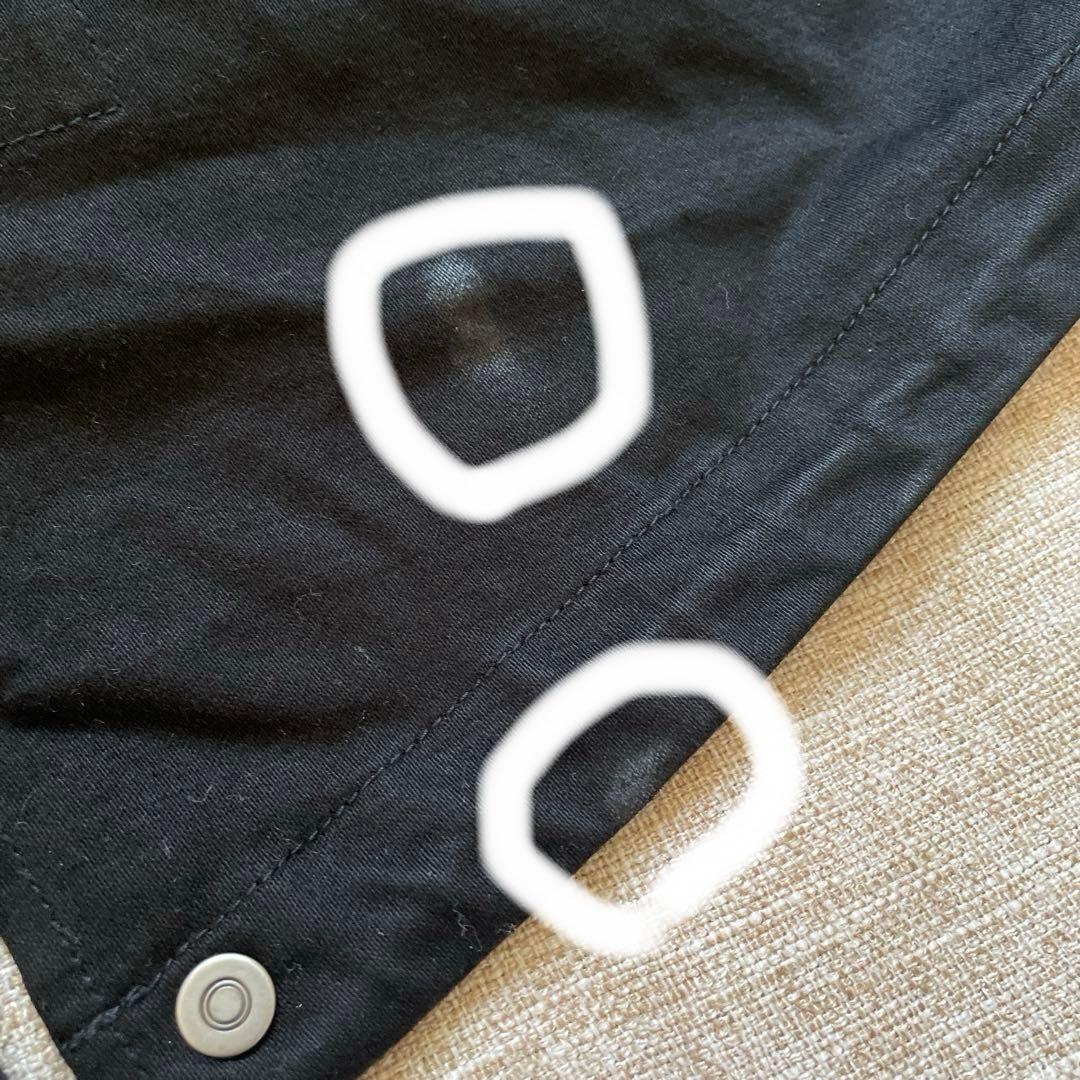 FRED PERRY ブラック ロゴ チェック ファー モッズコート Sサイズ