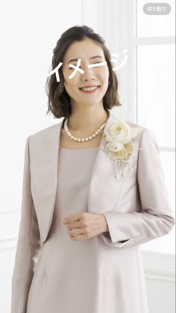 東京ソワール　PETITSOIR コサージュ ブローチブルー　シルバー　美品