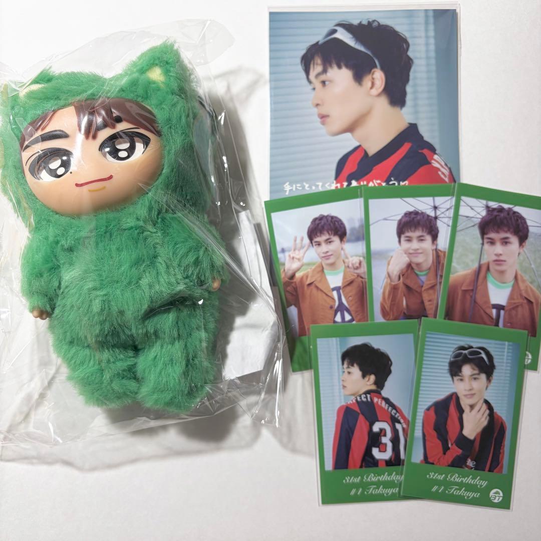 超特急 タクヤ たくねこちゃんまん カラビナ付き 生誕 ポストカード ミニフォト