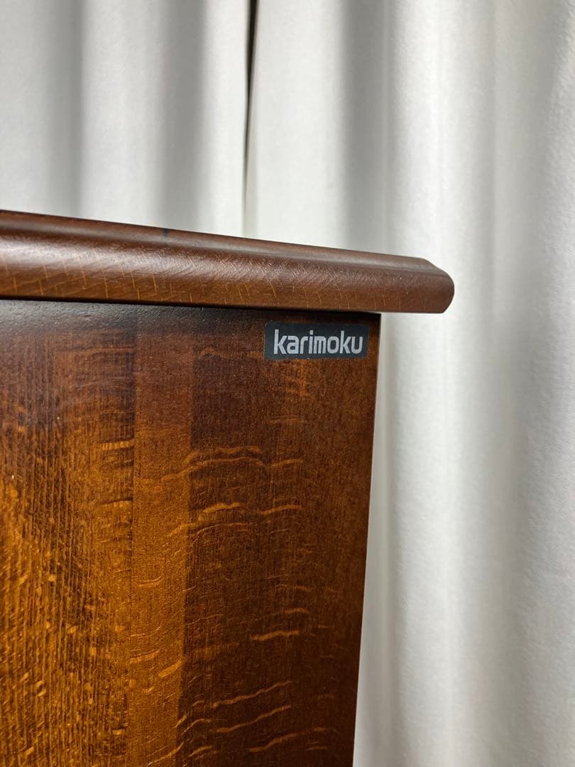 最終値下げ　カリモク コロニアル サイドチェスト / レトロ電話台 キャビネット