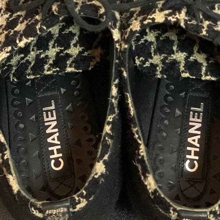 CHANELシャネルの厚底シューズ　スニーカー23.5㎝
