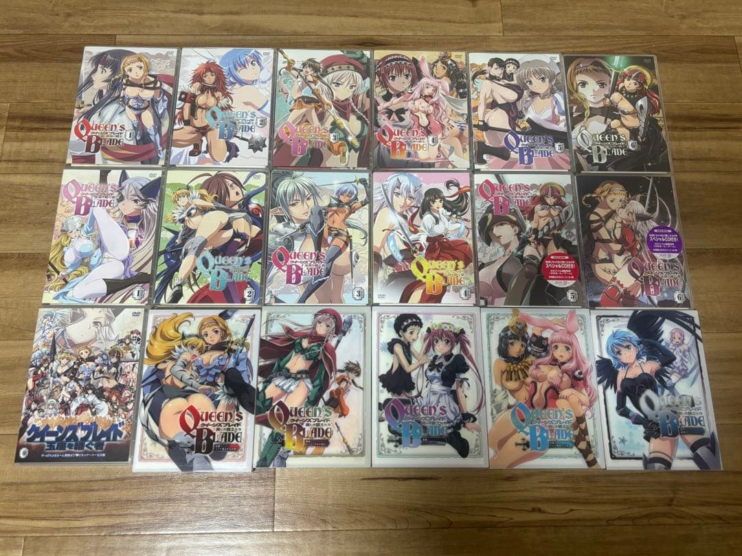 クイーンズブレイド DVD 18巻セット