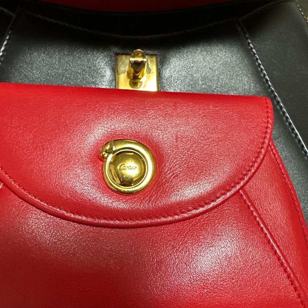 P*e様 カルティエ　Cartier 小物入れ付き　ハンドバッグ