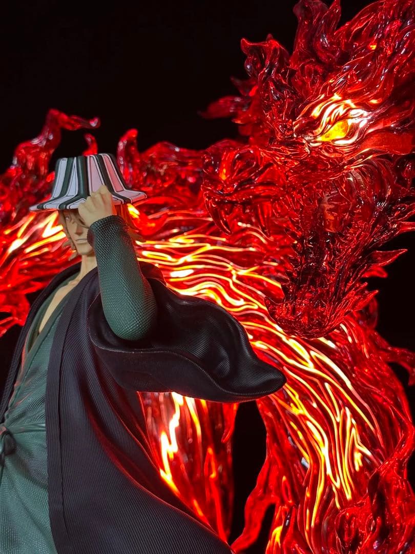 ブリーチ　浦原喜助　破道の九十九　五龍転滅　ガレージキッド　フィギュア　透明版