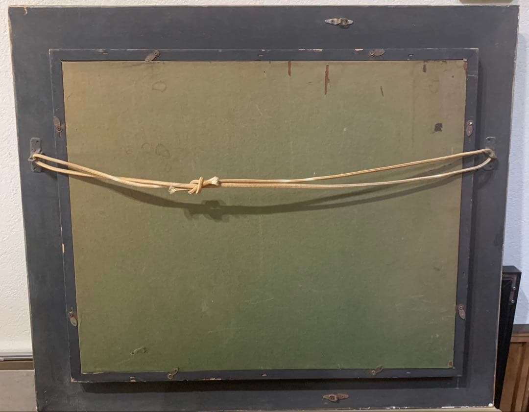 絵画額装　油彩肉筆画　真作　田宮博夫『ばら』F6