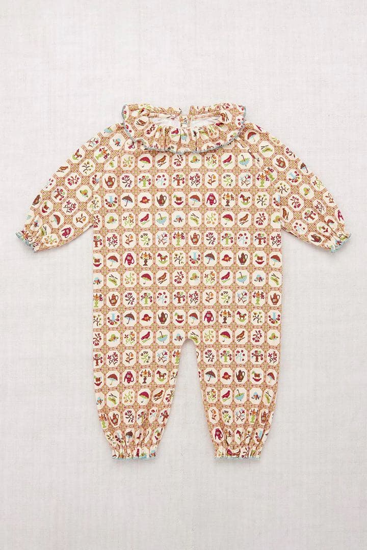 ロンパース・カバーオール Baby Pierrot Onesie String Trellis
