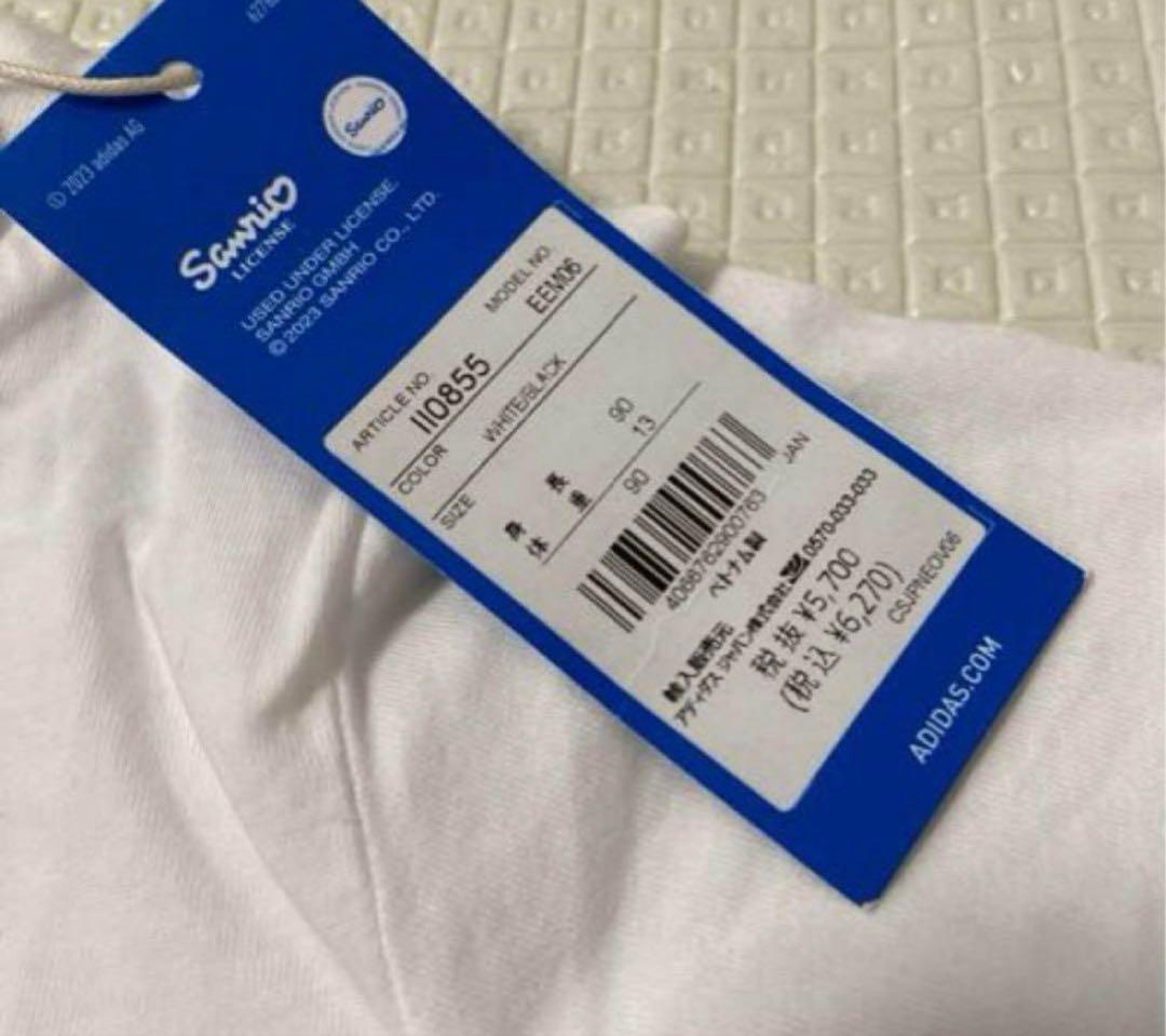 アディダス 新品 Tシャツワンピース レギンスパンツ 90 半袖 キティちゃん