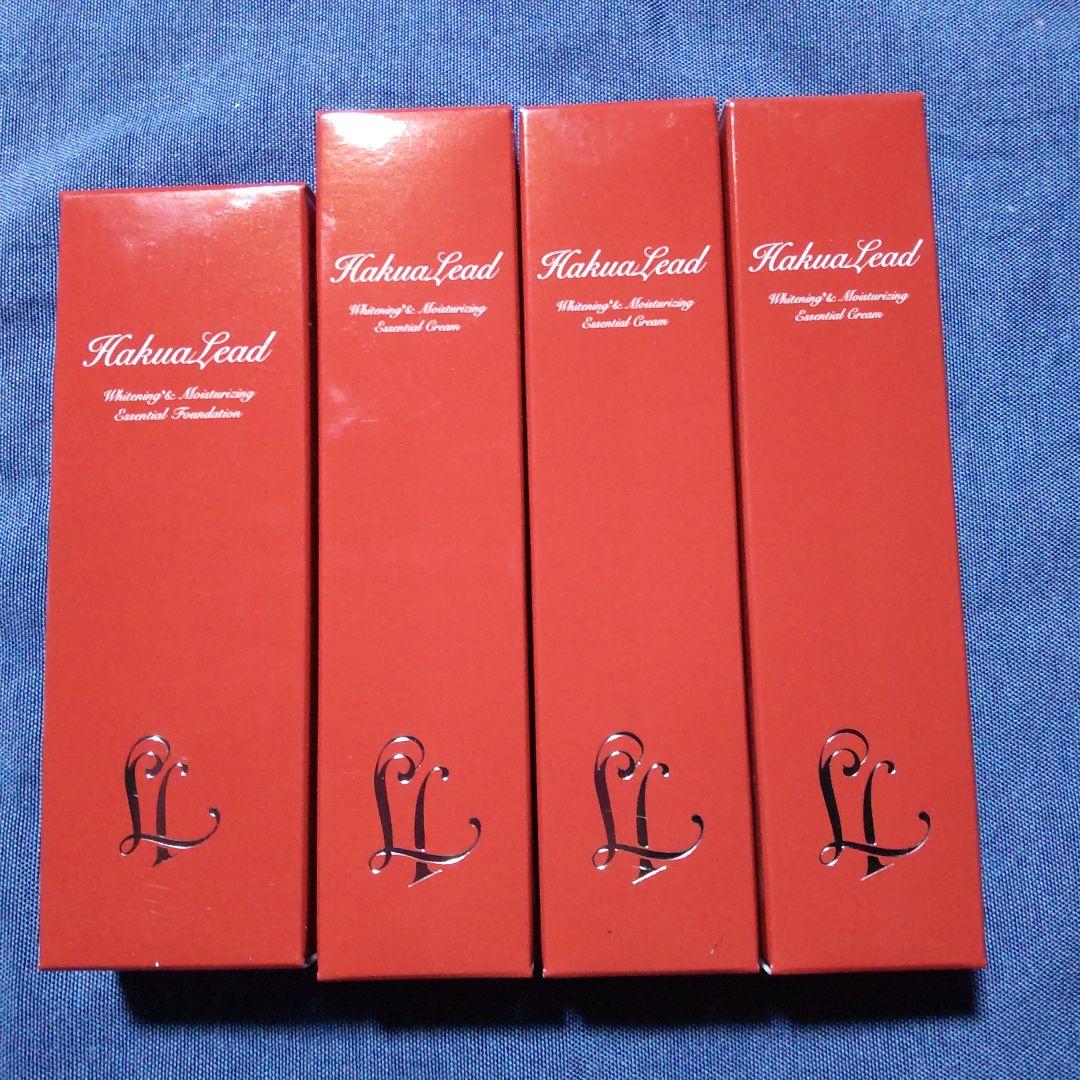 ハクアリード モイスチャライジングエッセンスクリーム 3本+ファンデーション１本