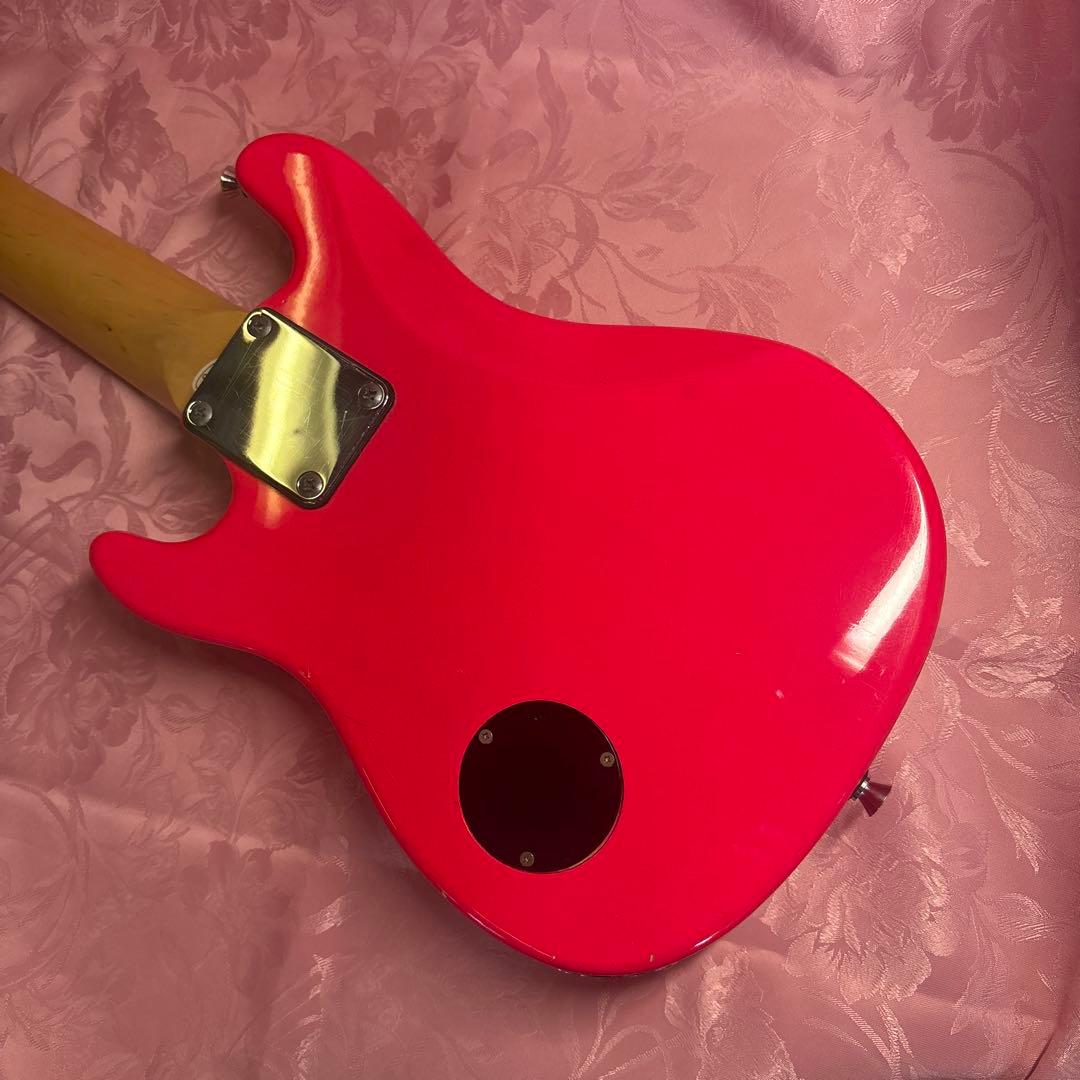 期間限定値下げ！改造！ピンク ミニギター ハムバッカー搭載！