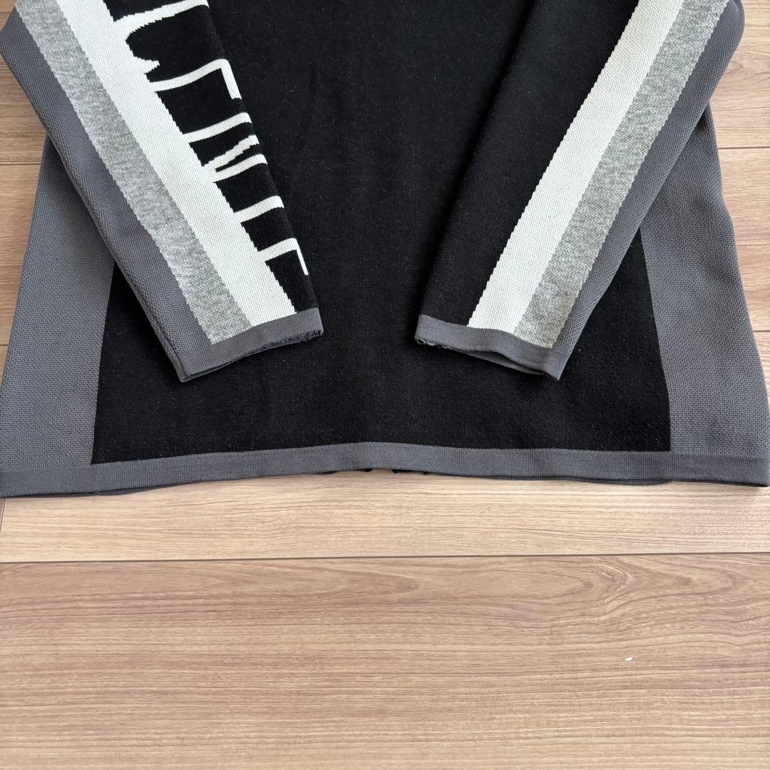 DESCENT GOLF ジップアップジャケット ブラック/グレー M