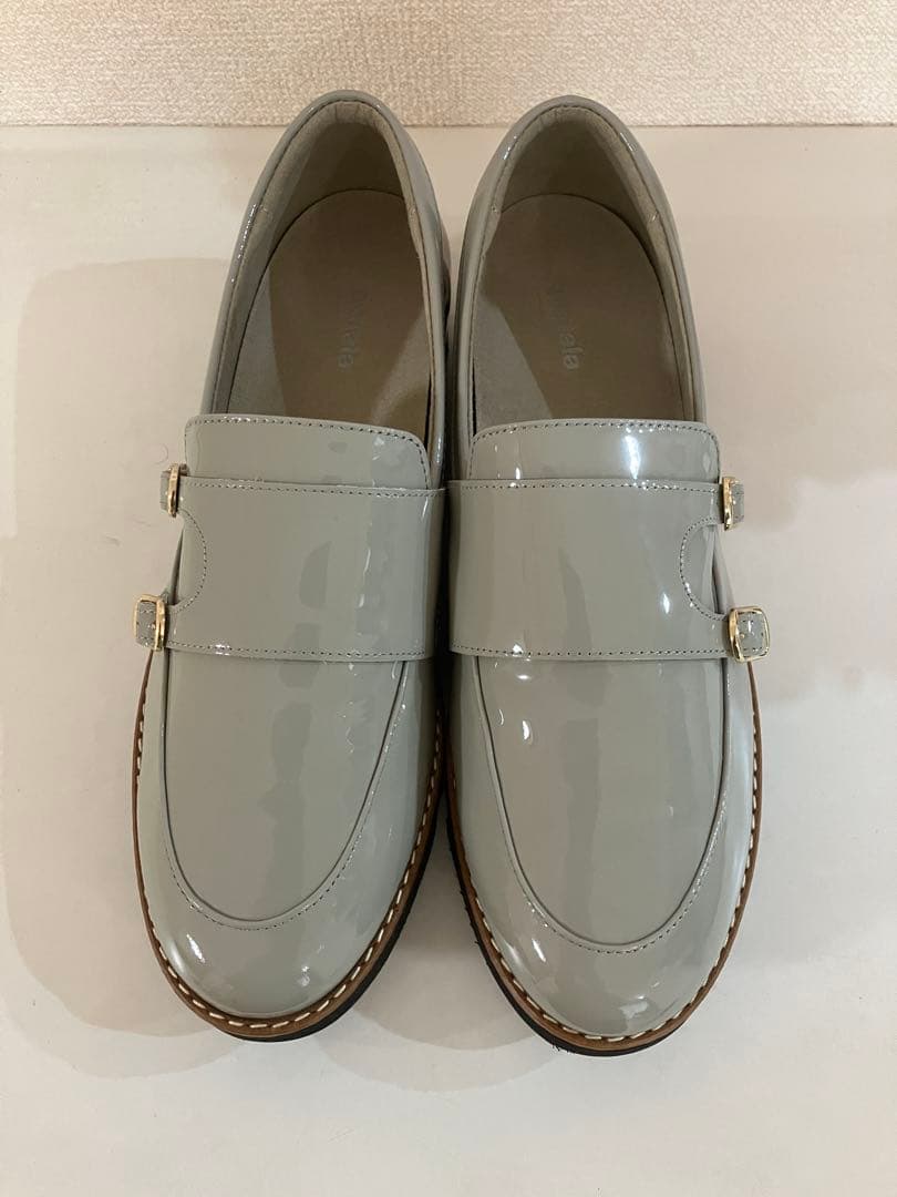 未使用！【アシックスウォーキング】pedala ダブルモンクローファー 24