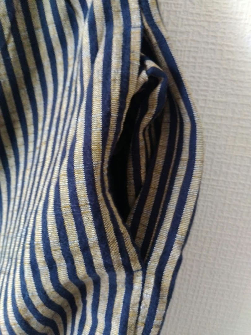 ヤンマ産業　会津木綿　棒縞 パンツ