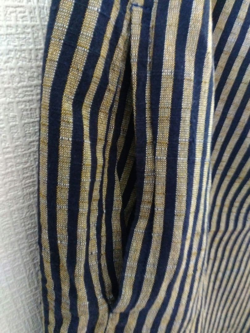 ヤンマ産業　会津木綿　棒縞 パンツ