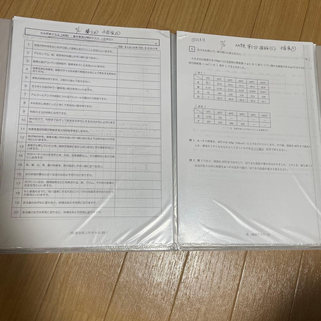 2024年度受験用の早稲田アカデミー NN早実前期 テキスト　おまけ付き