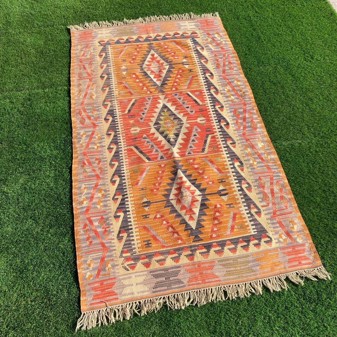 キリム　オールドキリム　トライバルラグ　 104×197cm