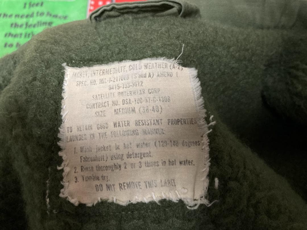 Masashius navy A-2 デッキジャケット コンマージッパー