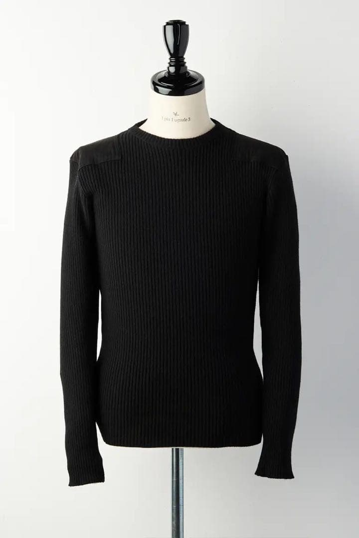 1piu1uguale3 コマンドセーター 干場 BLACK MILITARY